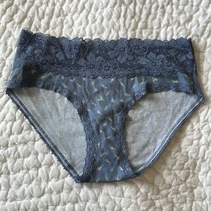 VS Pink Cotton Lace Waist Hiphugger